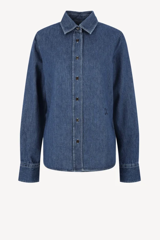 Femme Closed Chemisier Denim In Dark Blue