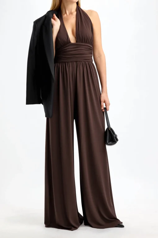 Femme Michael Kors Collection Combinaison En Chocolat
