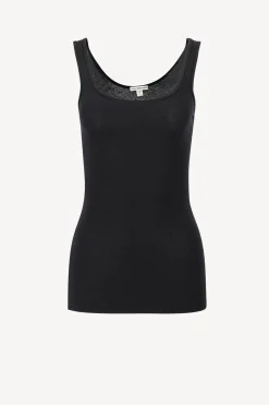 Femme James Perse Debardeur Long En Noir