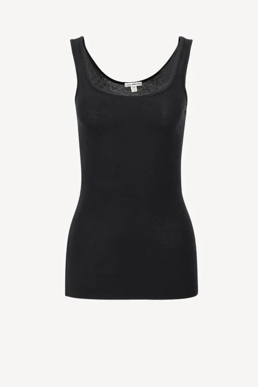 Femme James Perse Debardeur Long En Noir