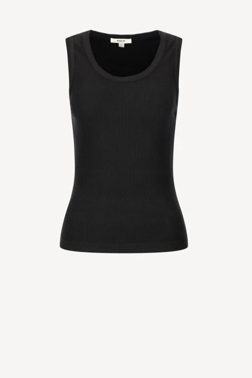 Femme Agolde Debardeur Poppy En Noir