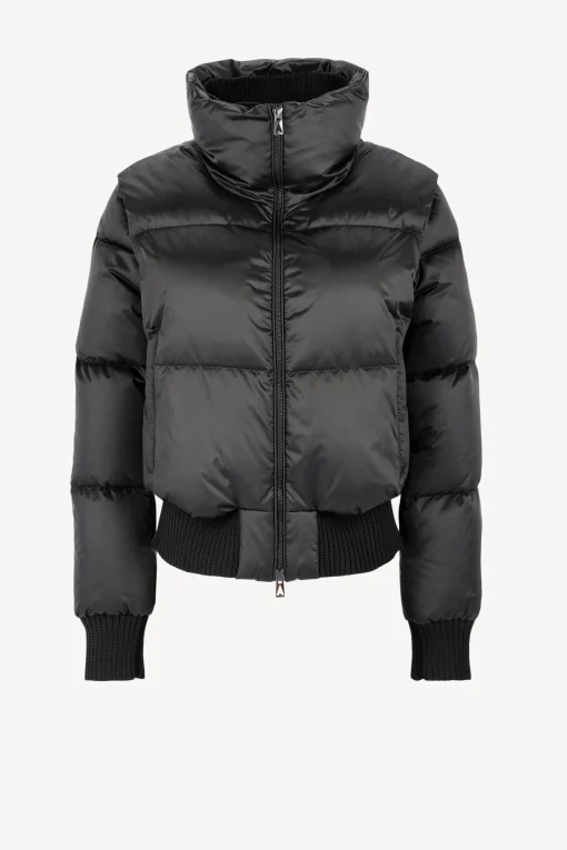 Femme Ahirain Doudoune Blouson Rain En Noir
