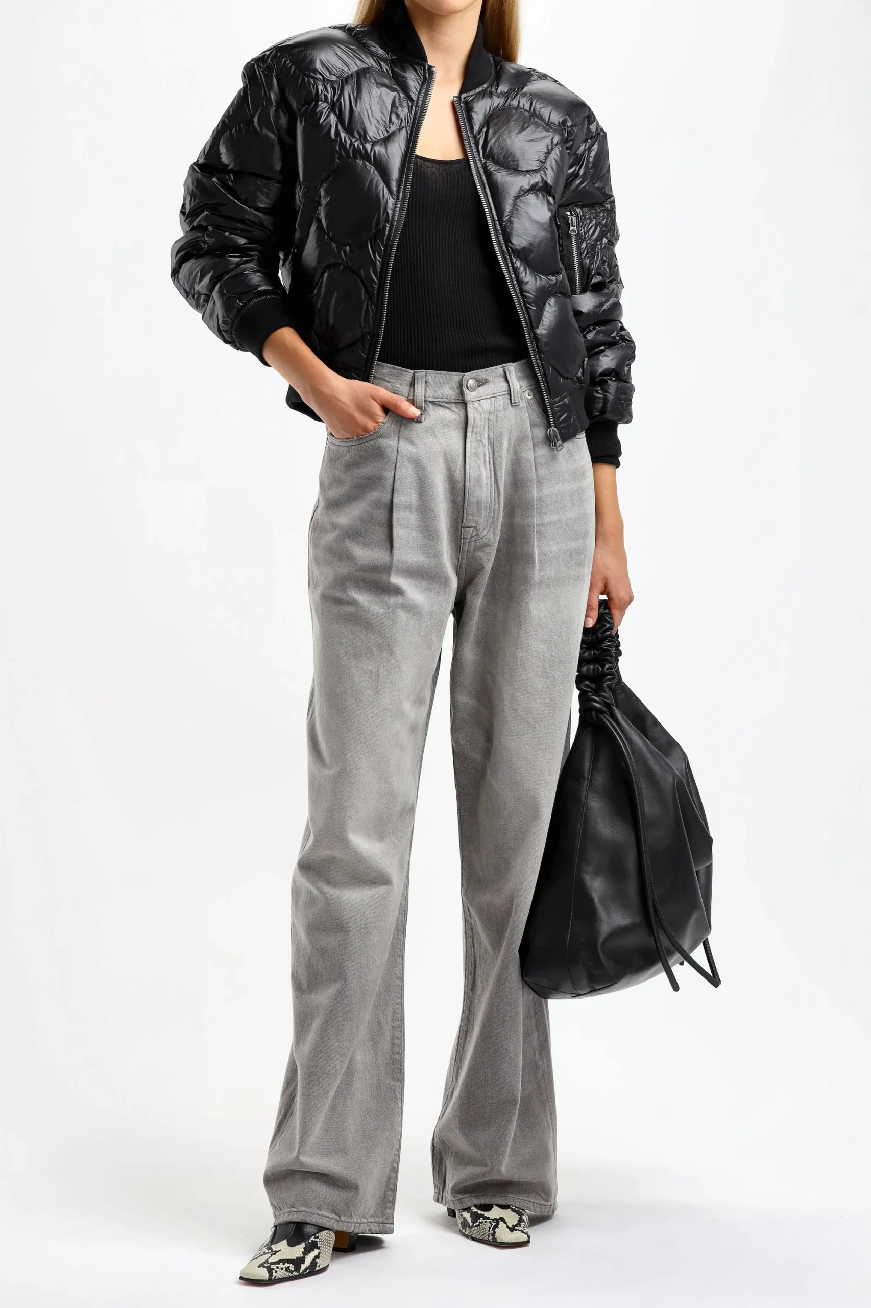 Femme R13 Doudoune Flight En Noir