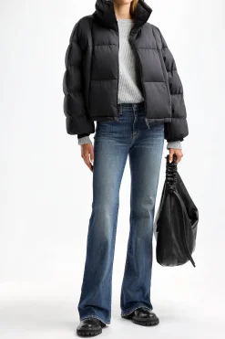 Femme Herno Doudoune Woven En Noir