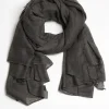 Femme Frenckenberger Echarpe Big Mono In Black Olive