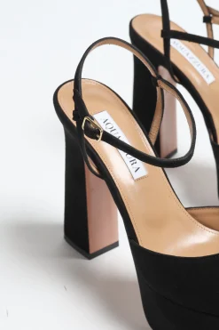 Femme Aquazzura Escarpins A Plateforme Groove En Noir