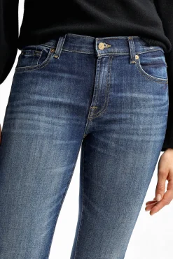 Femme 7 For All Mankind Jeans Bootcut Nolita En Bleu Fonce