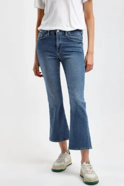 Femme Frame Jeans Le Crop Mini Boot En Samson