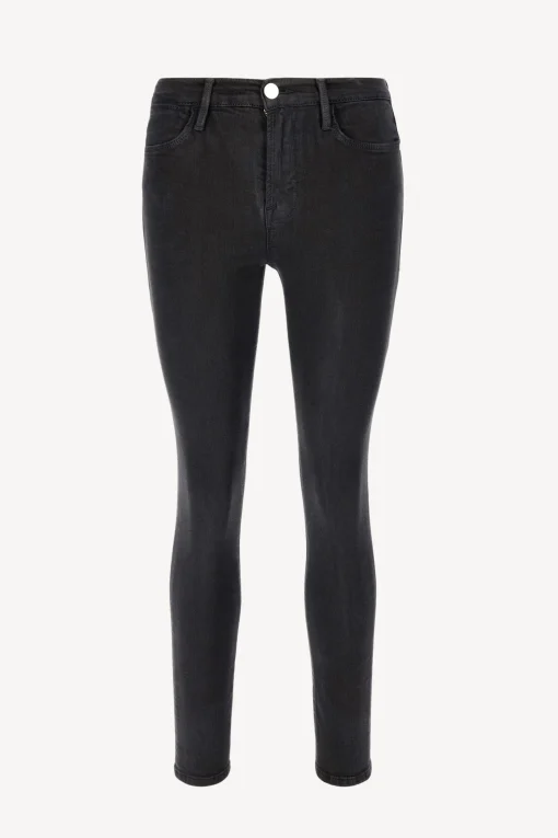 Femme Frame Jeans Le High Skinny En Film Noir