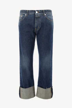 Femme Closed Jeans Milo En Bleu Fonce