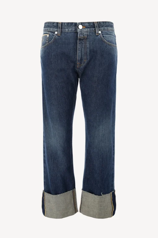 Femme Closed Jeans Milo En Bleu Fonce