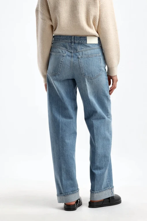 Femme Closed Jeans Nikka Cropped En Bleu Moyen