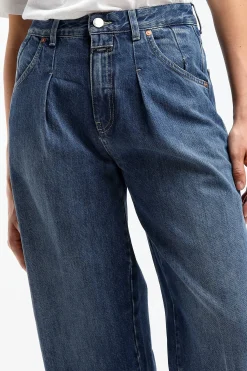 Femme Closed Jeans Wellington En Bleu Fonce