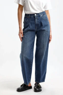 Femme Closed Jeans Wellington En Bleu Fonce