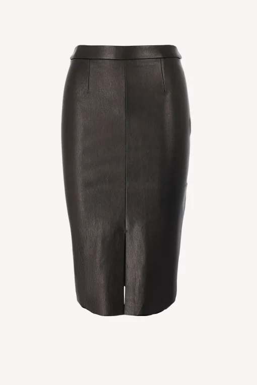 Femme Stouls Jupe En Cuir Carmen En Mazout