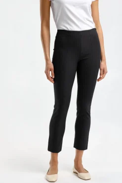 Femme Vince Leggings Stitch Front En Noir