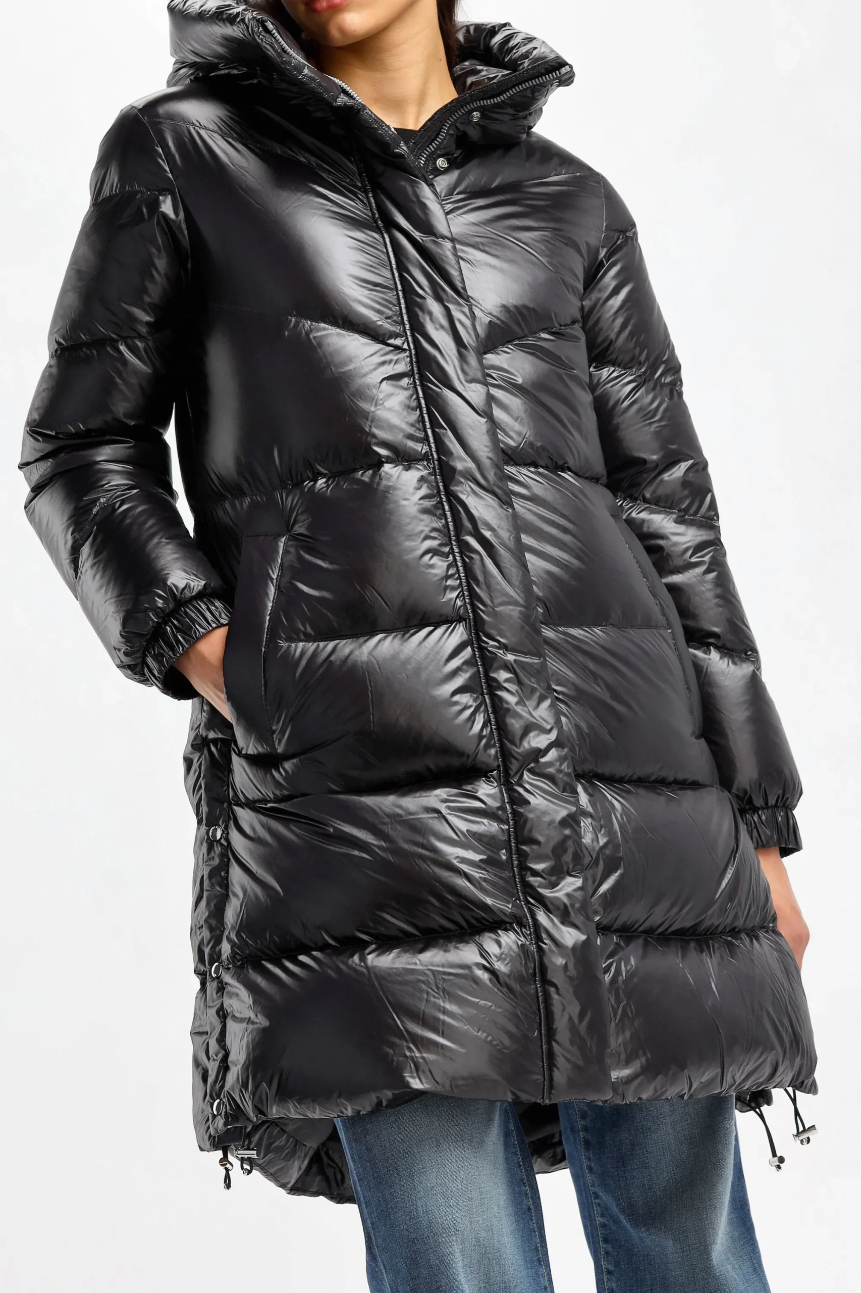 Femme Woolrich Manteau Aliquippa En Noir