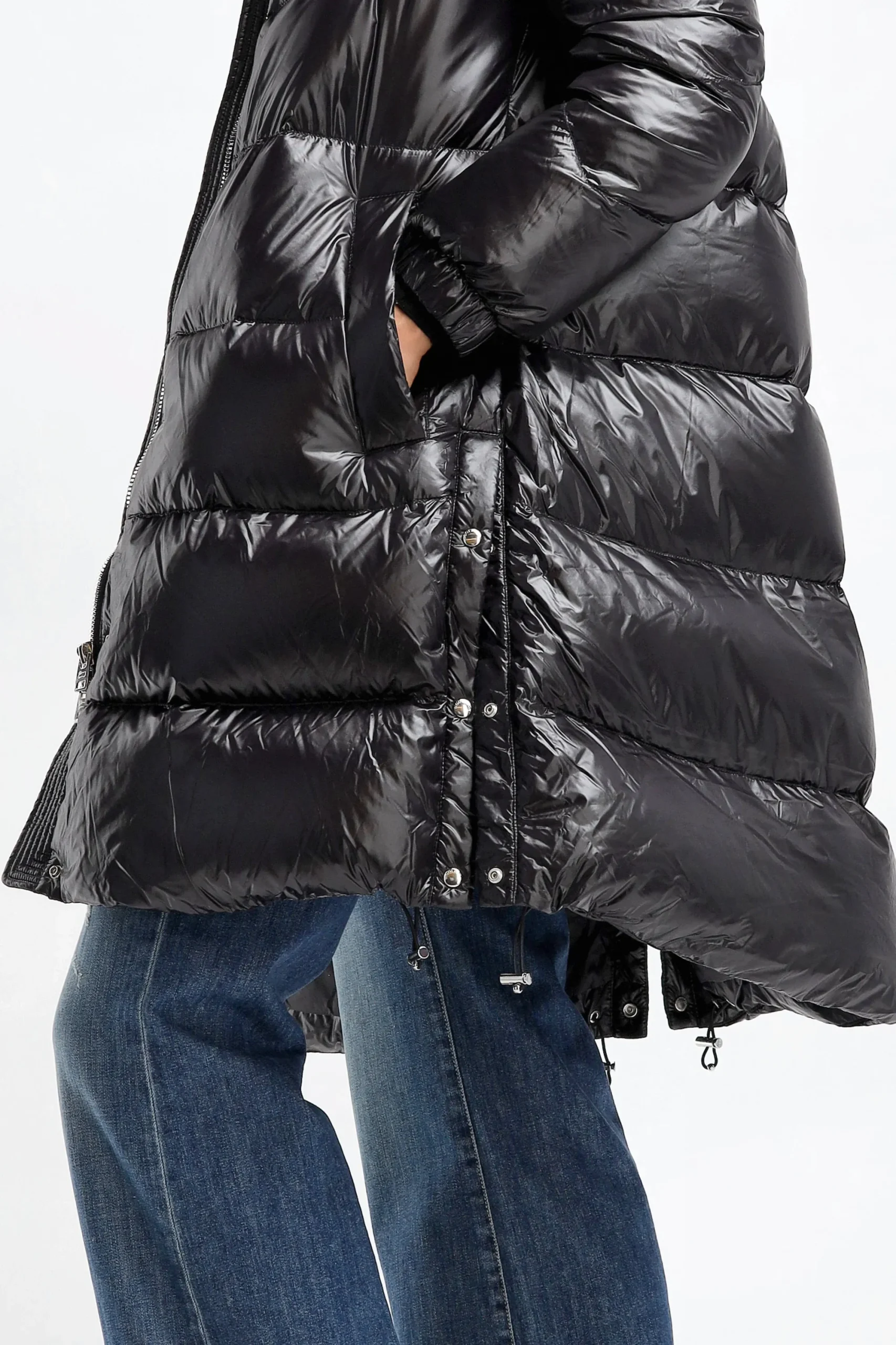 Femme Woolrich Manteau Aliquippa En Noir