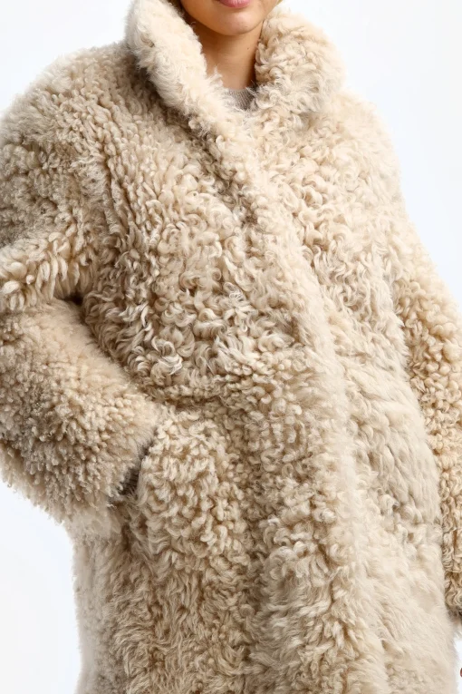 Femme Jadia Manteau Jackie En Blanc Casse
