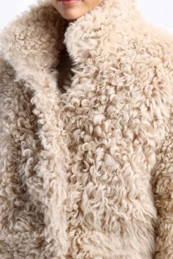 Femme Jadia Manteau Jackie En Blanc Casse