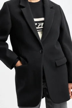 Femme Isabel Marant Manteau Jilinka En Noir