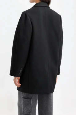 Femme Isabel Marant Manteau Jilinka En Noir