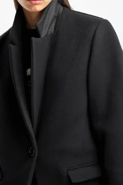 Femme Isabel Marant Manteau Jilinka En Noir