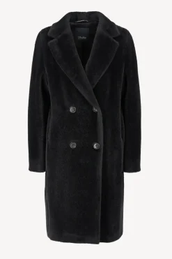 Femme S Max Mara Manteau Roseto En Noir