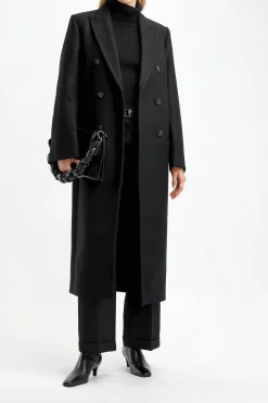 Femme Toteme Manteau Tailored En Noir