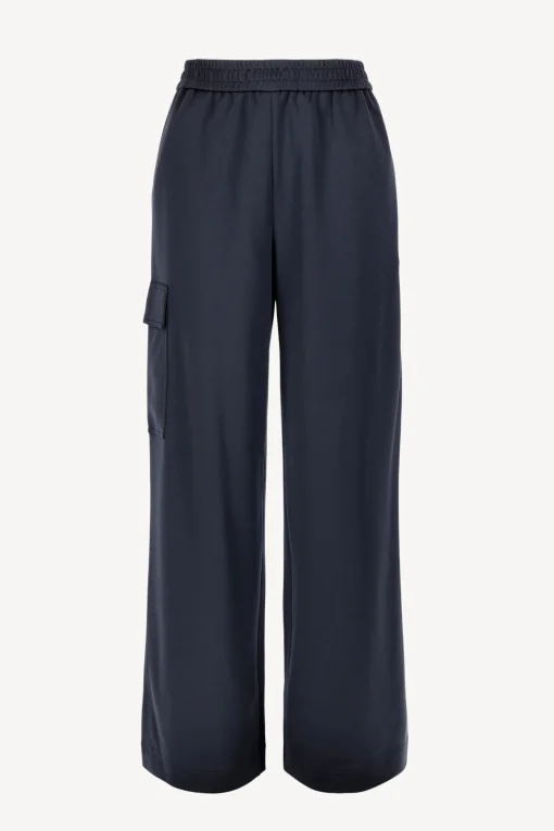 Femme Tibi Pantalon Active Knit En Marine