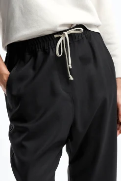 Femme Nili Lotan Pantalon Aida En Noir