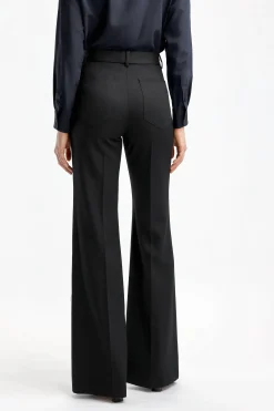 Femme Nili Lotan Pantalon Christophe En Noir