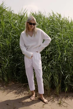 Femme Xirena Pantalon Draper En Blanc