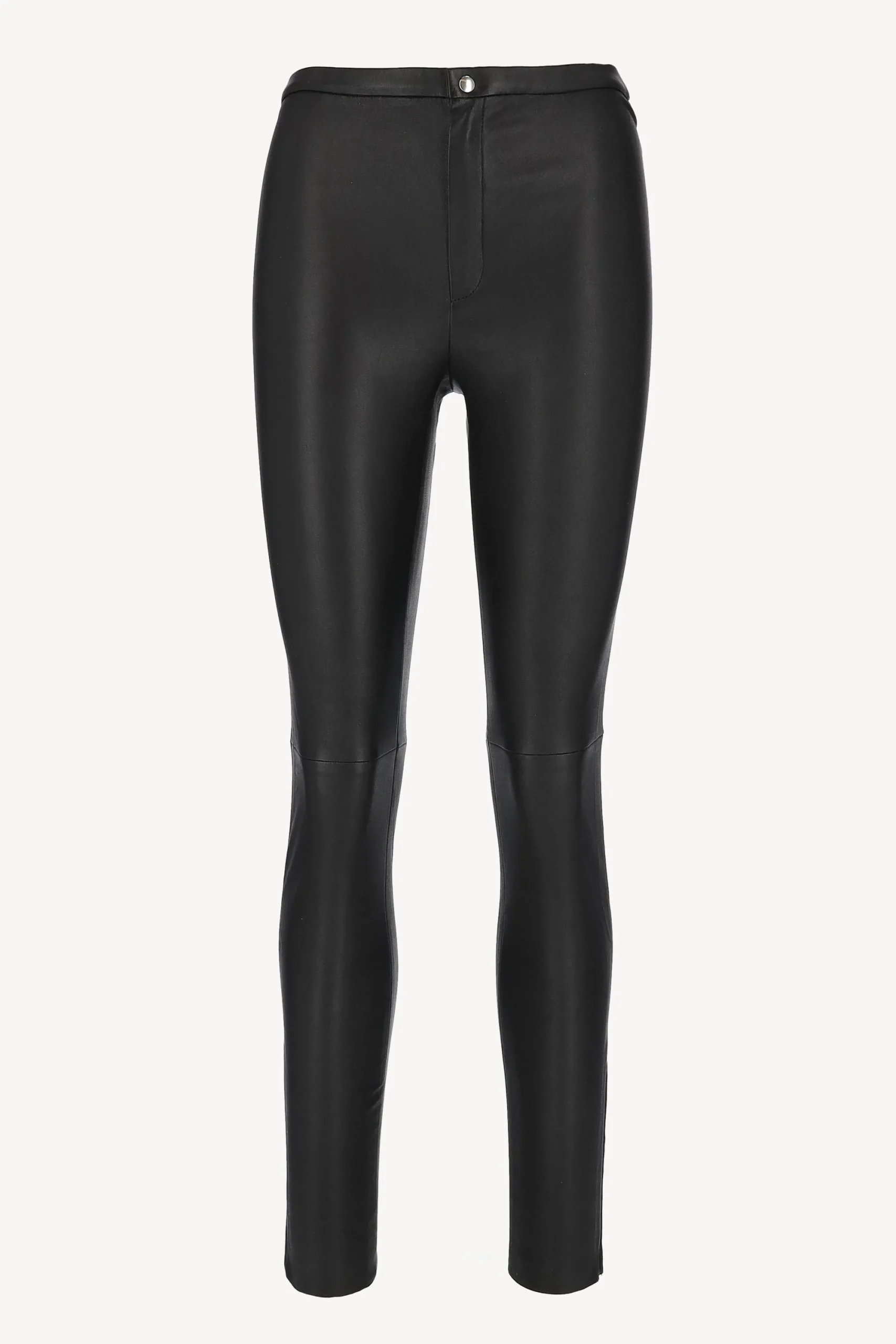 Femme Stouls Pantalon En Cuir Maggie 21 En Noir