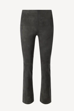 Femme Stouls Pantalon En Cuir Velours Jp Twenty A Chartreux