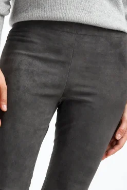 Femme Stouls Pantalon En Cuir Velours Jp Twenty A Chartreux