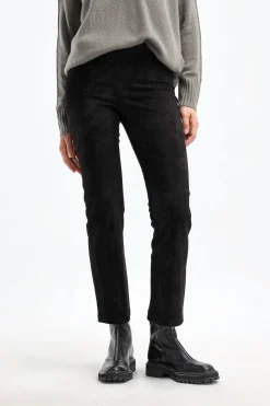 Femme Stouls Pantalon En Cuir Velours Jp Twenty En Noir