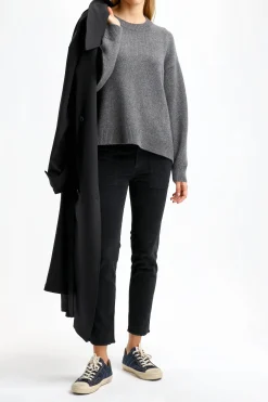 Femme Nili Lotan Pantalon En Velours Cotele Jenna In Jet Black