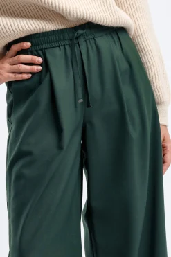 Femme Closed Pantalon Faris En Vert Lointain