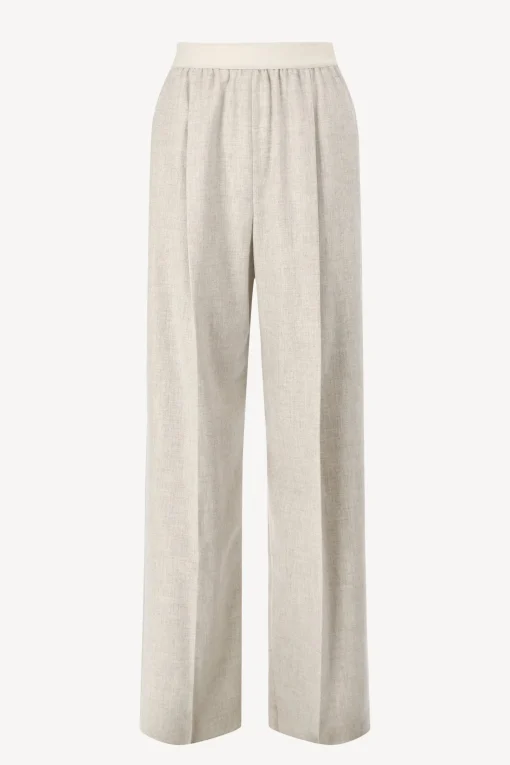 Femme Agnona Pantalon Flannel En Champagne