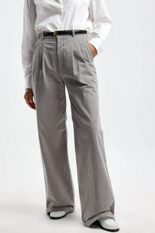 Femme Nili Lotan Pantalon Flavie En Gris
