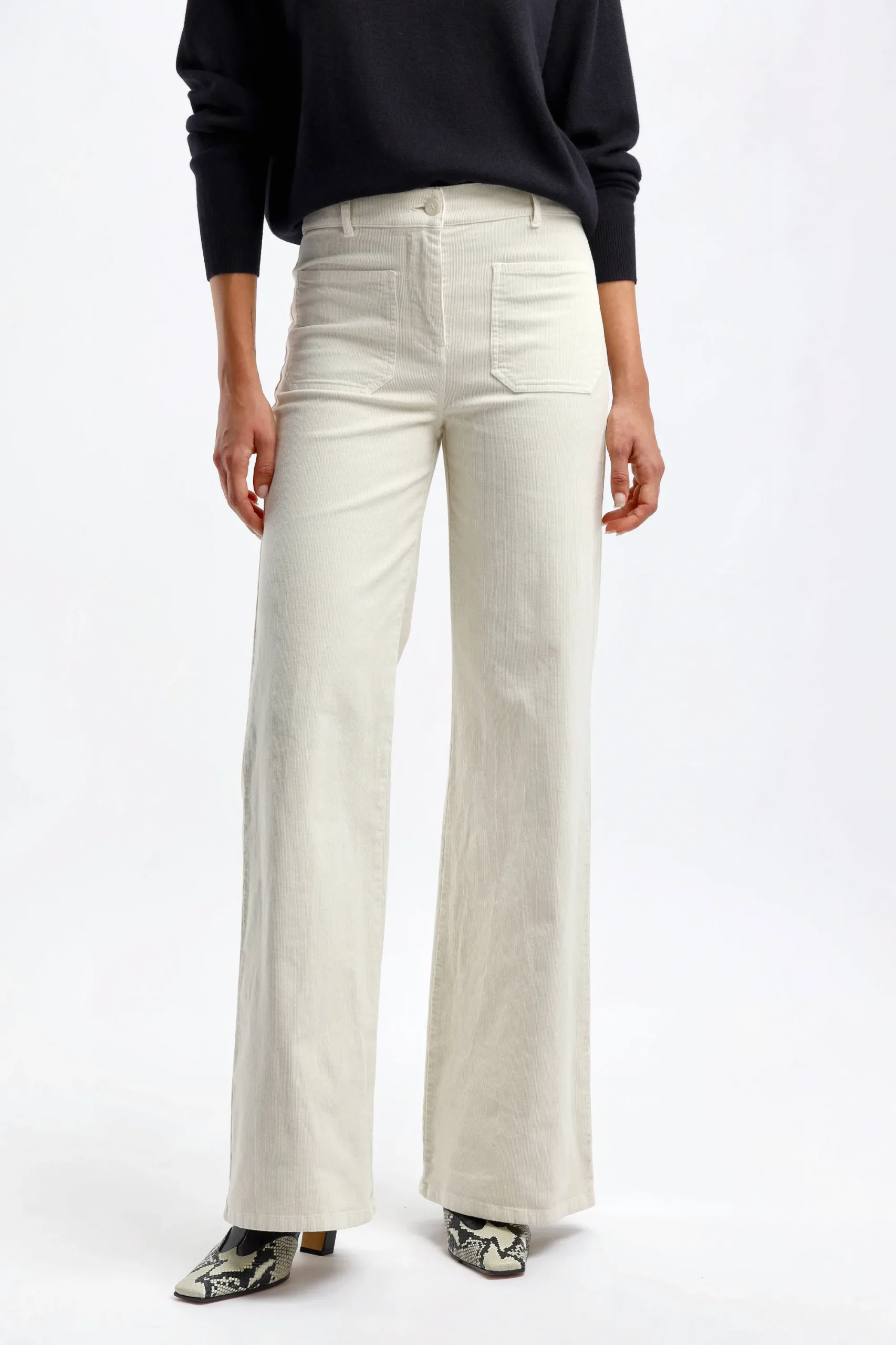 Femme Nili Lotan Pantalon Florence En Blanc Hiver