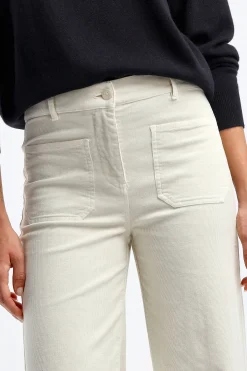 Femme Nili Lotan Pantalon Florence En Blanc Hiver