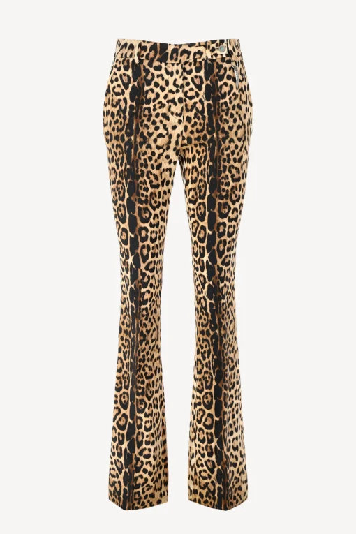 Femme Roberto Cavalli Pantalon Giaguar En Naturale