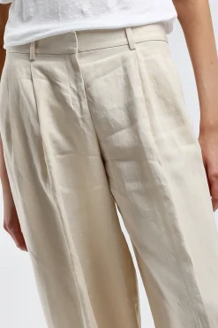 Femme Theory Pantalon Low Rise In Bone