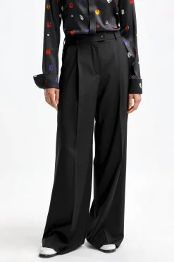 Femme Sportmax Pantalon Tenda En Noir