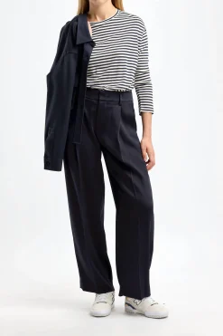 Femme Vince Pantalon Wide Leg In Coastal Blue