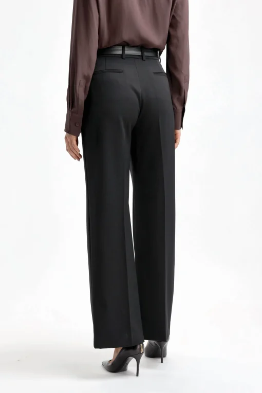 Femme Lanvin Pantalon Wide Leg Tailored En Noir