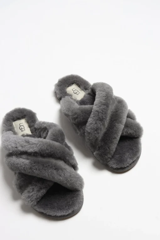 Femme UGG Pantoufles Scuffita En Charcoal