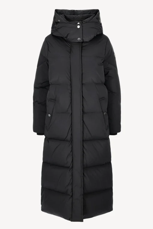 Femme Woolrich Parka Aurora Long En Noir